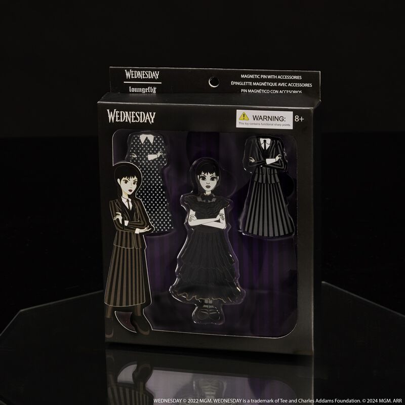 Wednesday Addams Paper Doll Magnetic Pin Set, , hi-res view 2